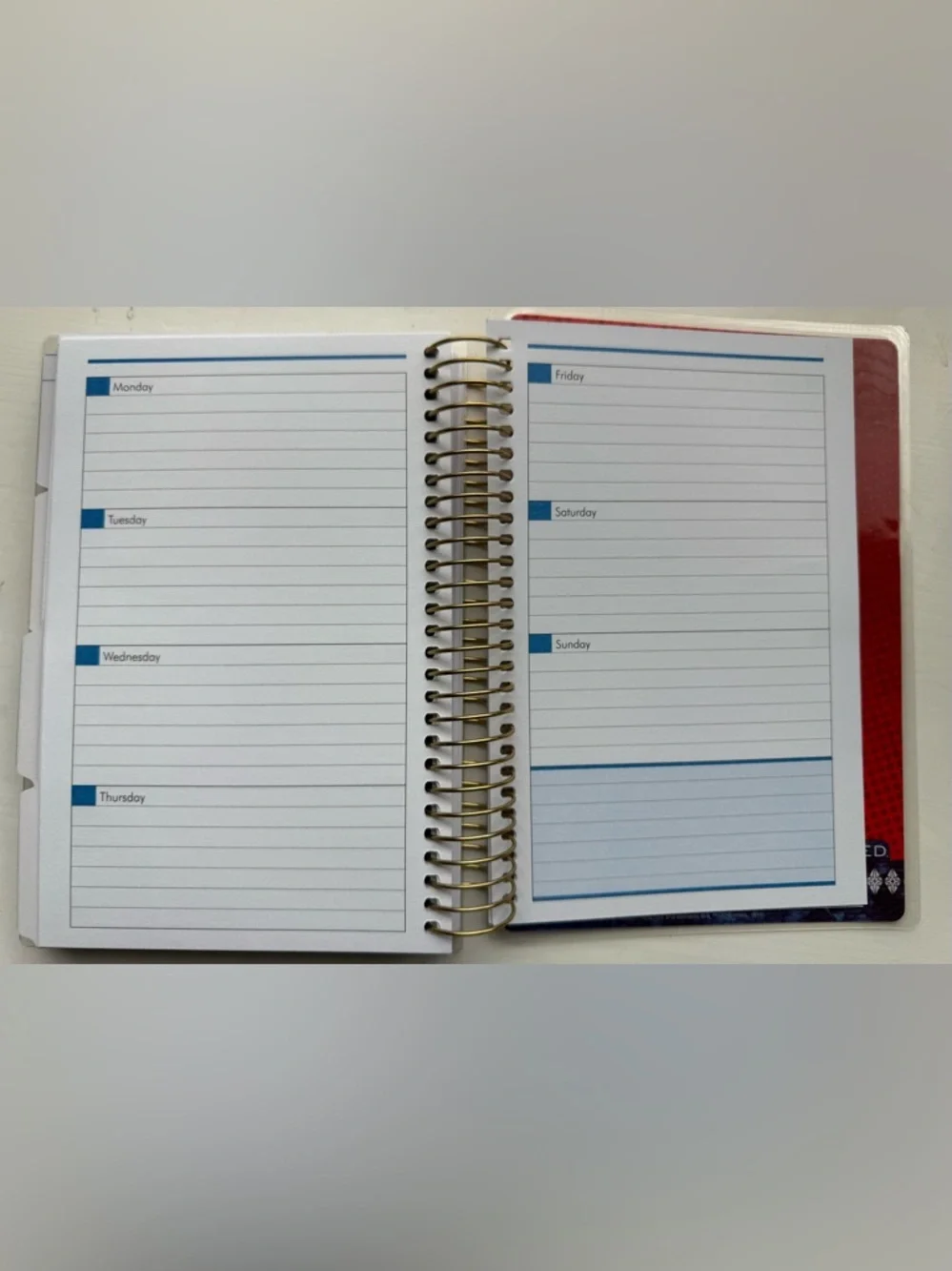Wonder Woman Spiral Planner Journal Notebook w/ Stickers Monthly Weekly Notes